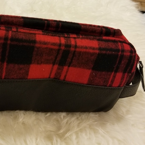 Banana Republic Other - Banana Republic Plaid Leather Lined Travel Bag New
